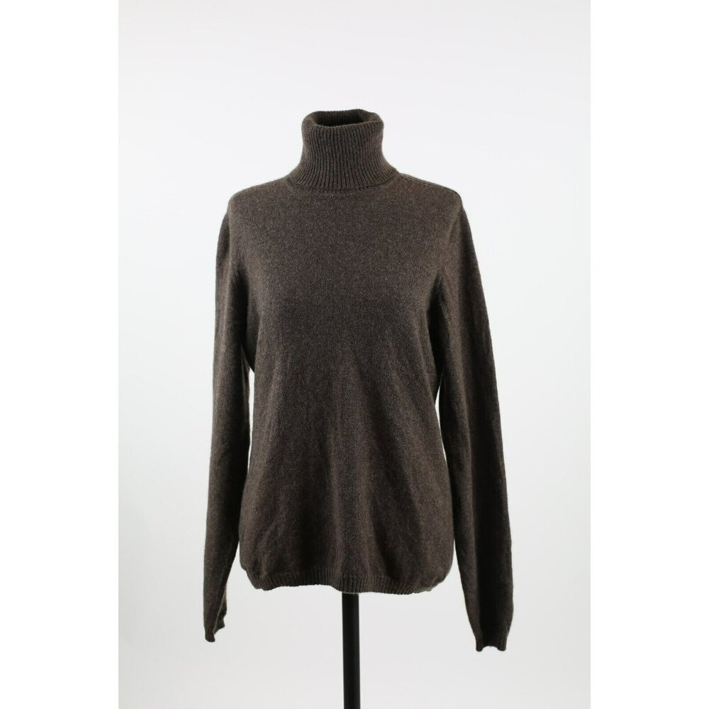 LNWOT Loro Piana 100% Cashmere Turtleneck Sweater SZ 46 Brown $1,490